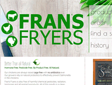 Tablet Screenshot of fransfryers.com